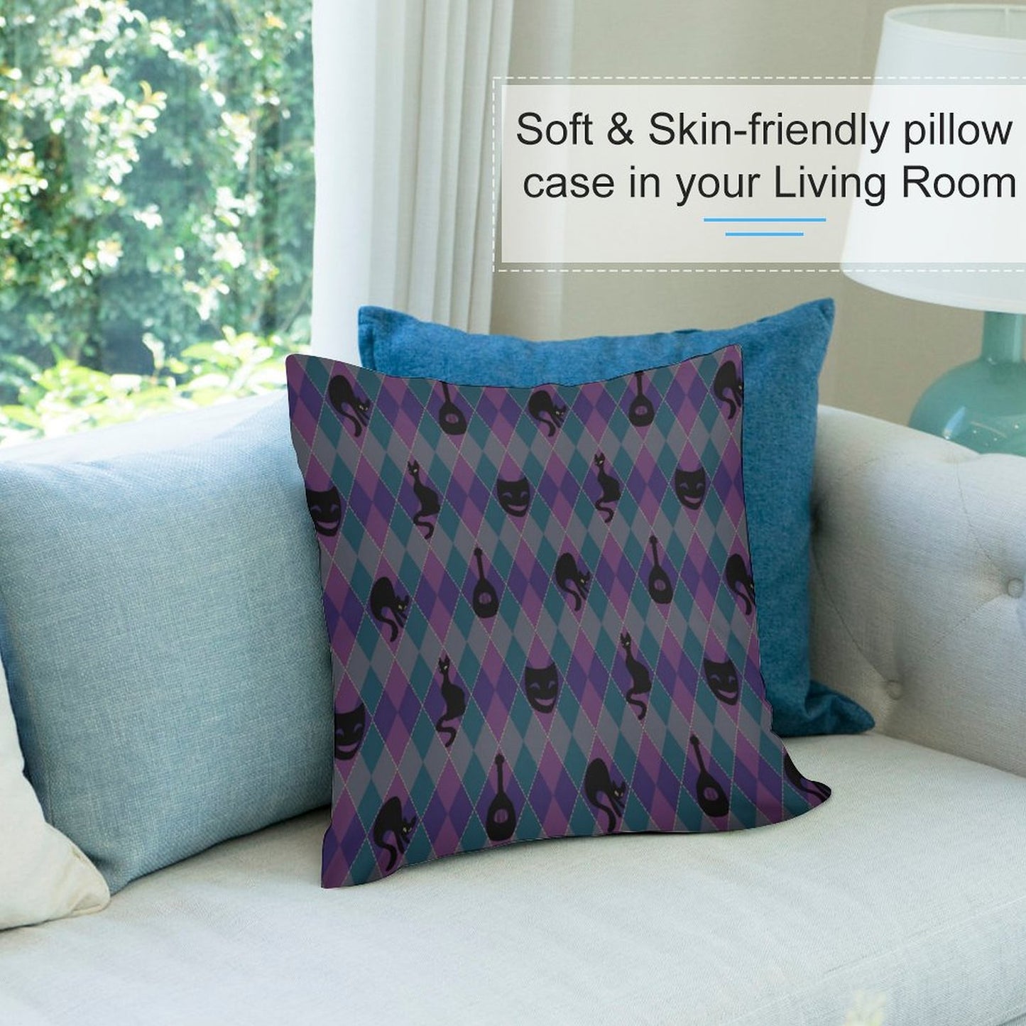 Catty Troubadour Plush Pillowcase Set of 4