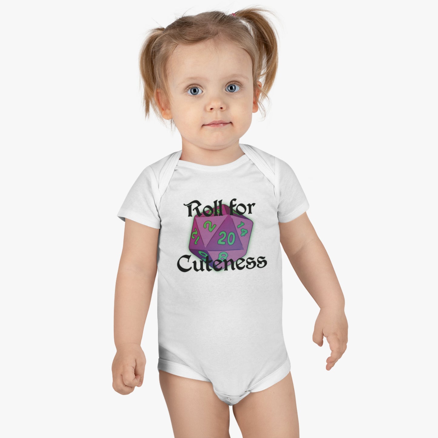 Roll for Cuteness Onesie® Organic Baby Bodysuit