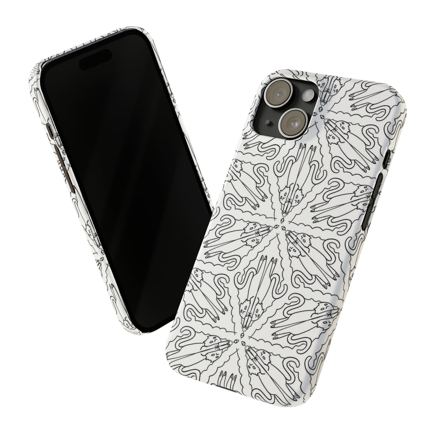 Catch the Cat Slim Phone Cases