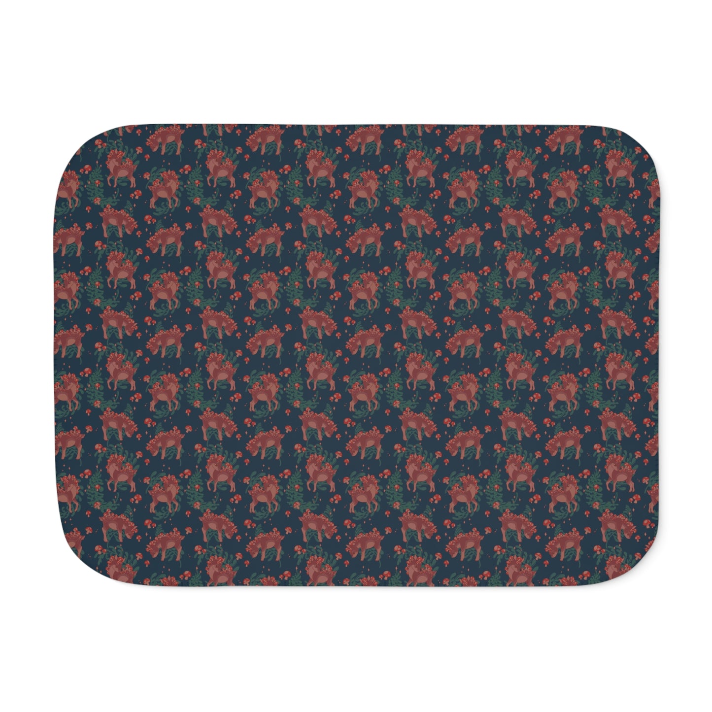 Mushy Deer Sherpa Blanket