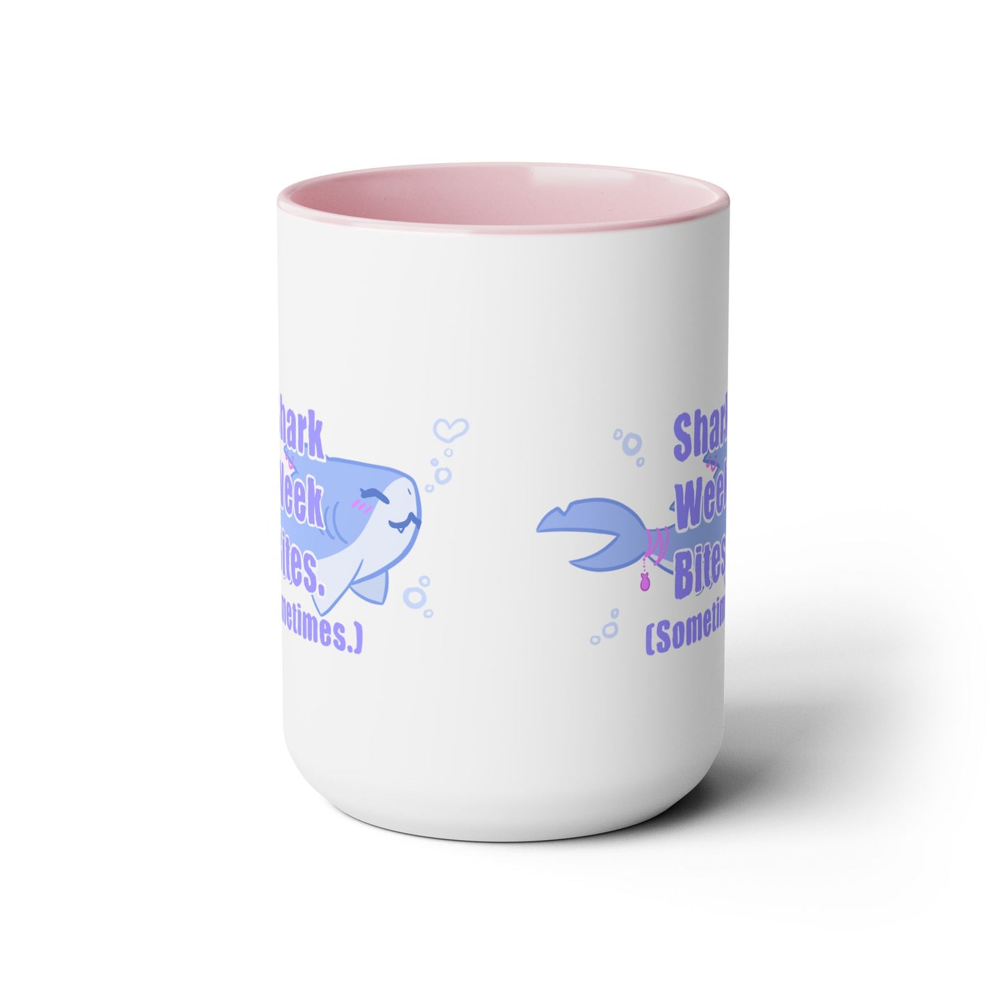 Shark Week Bites Two-Tone Coffee Mugs, 15oz