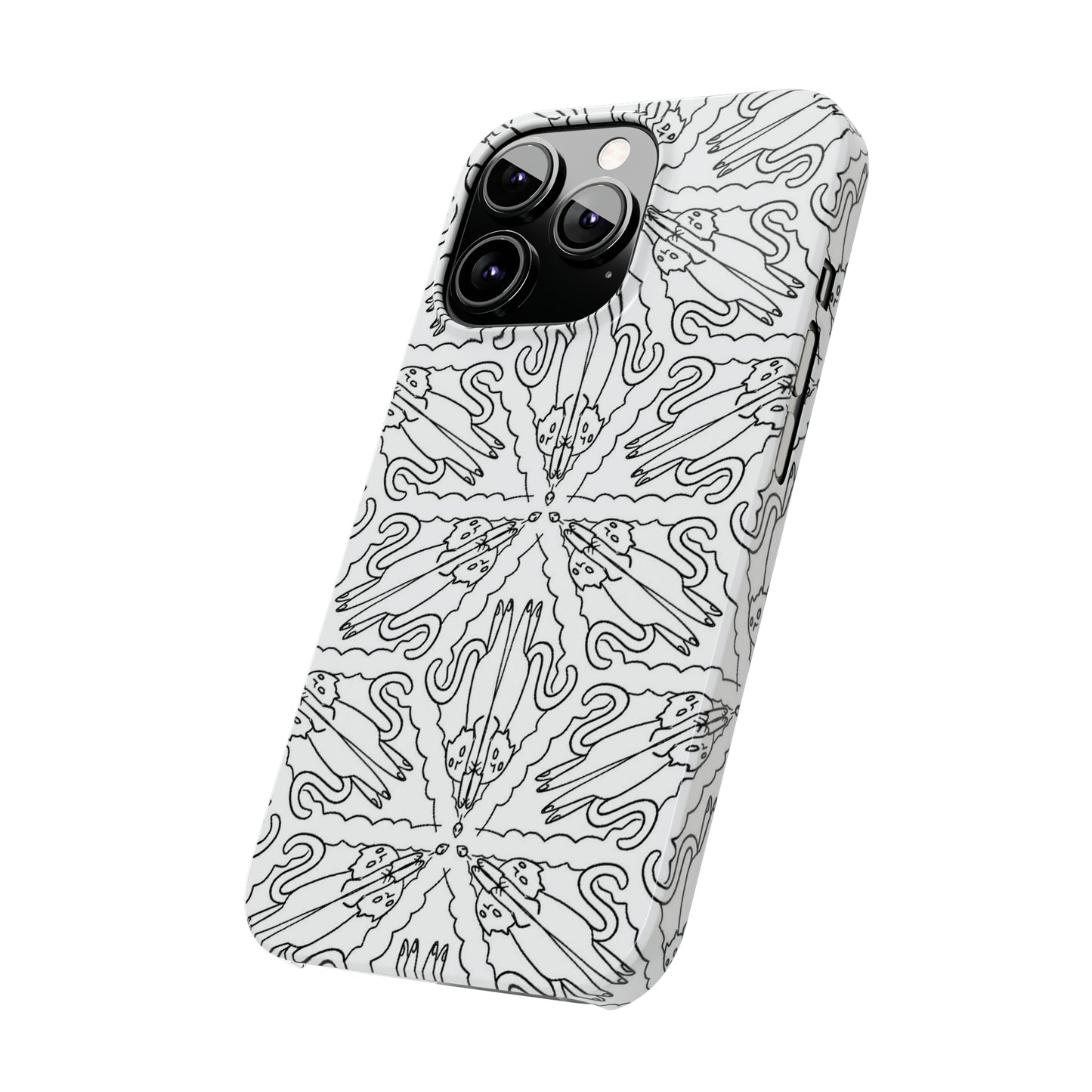 Catch the Cat Slim Phone Cases