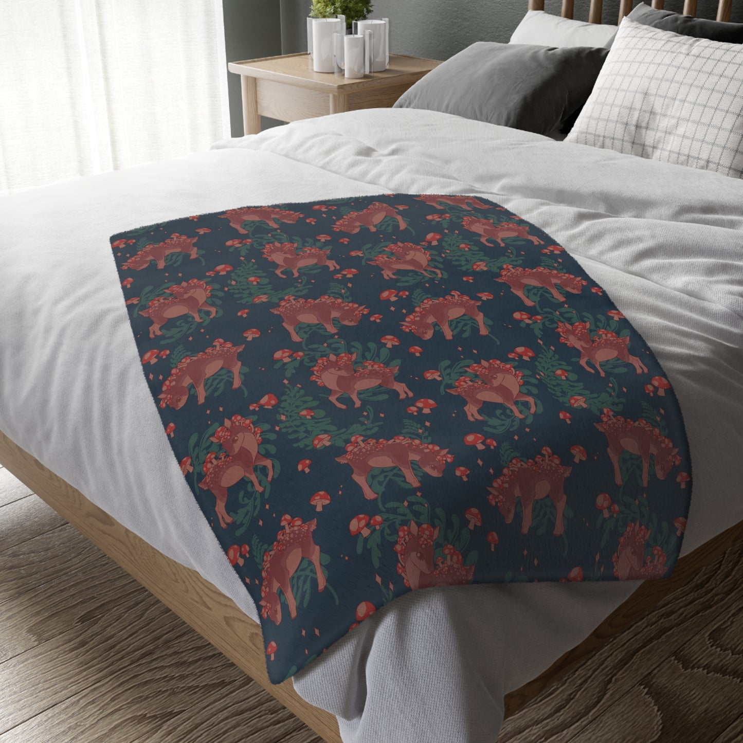 Mushy Deer Velveteen Microfiber Blanket