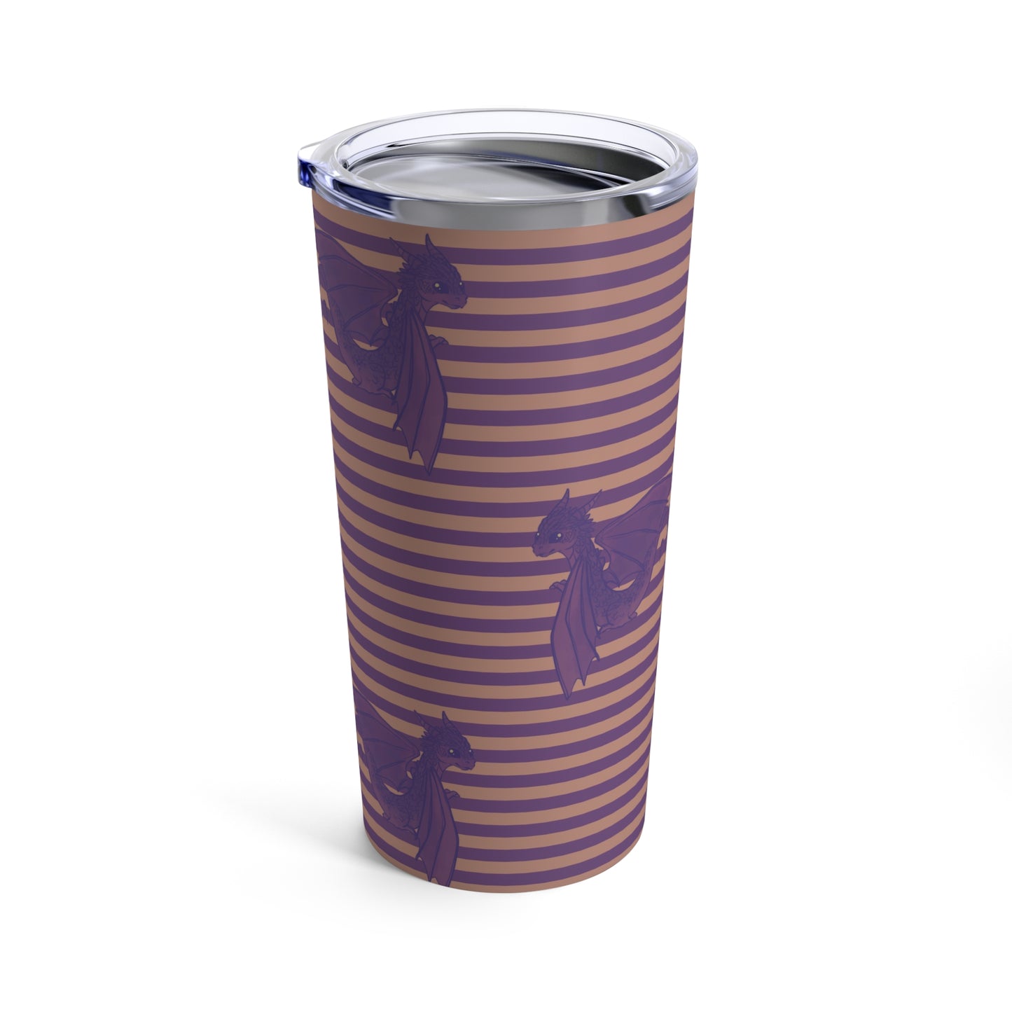 Purple Stripe Dragons Tumbler 20oz