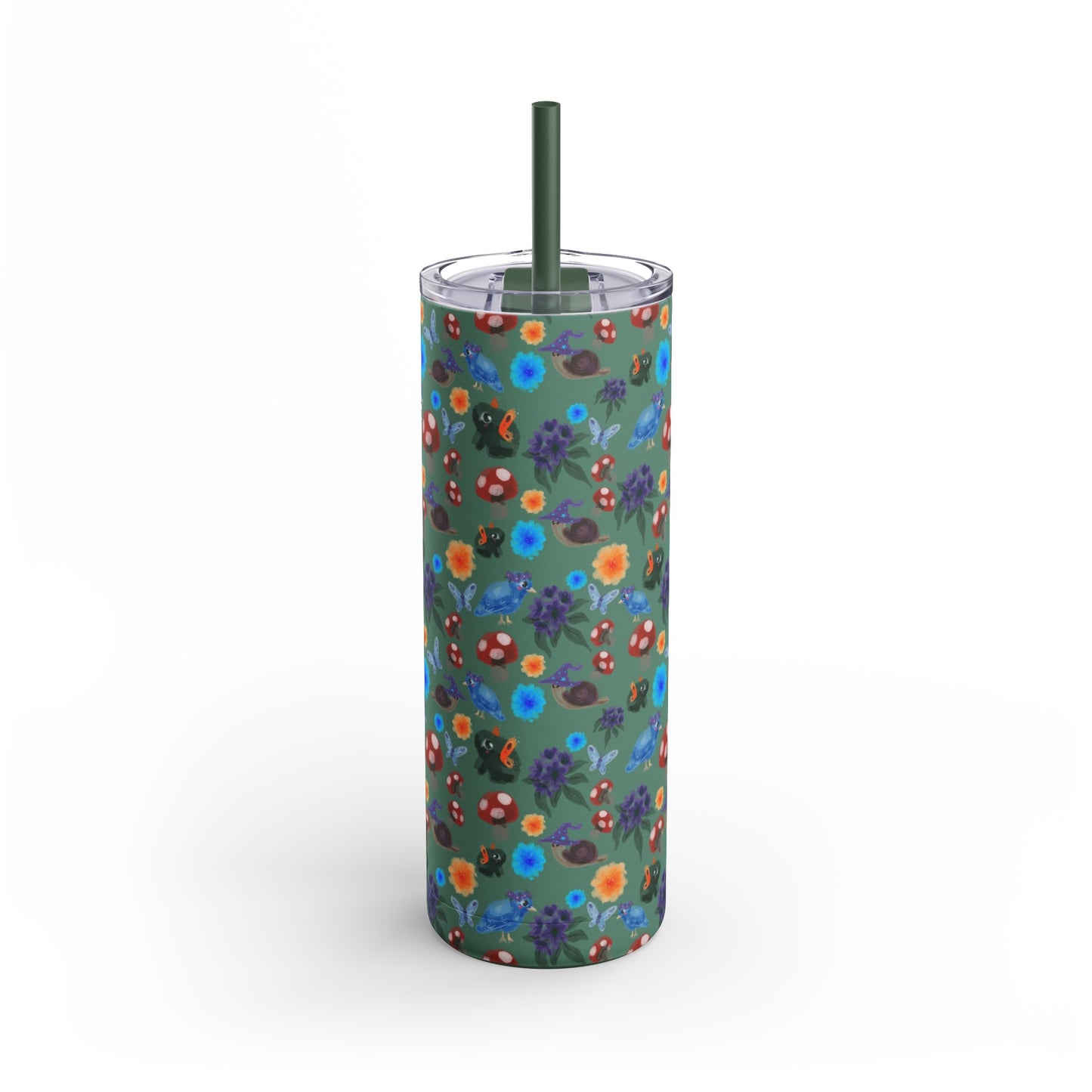 Garden Friends Maars Maker Skinny Matte Tumbler, 20oz