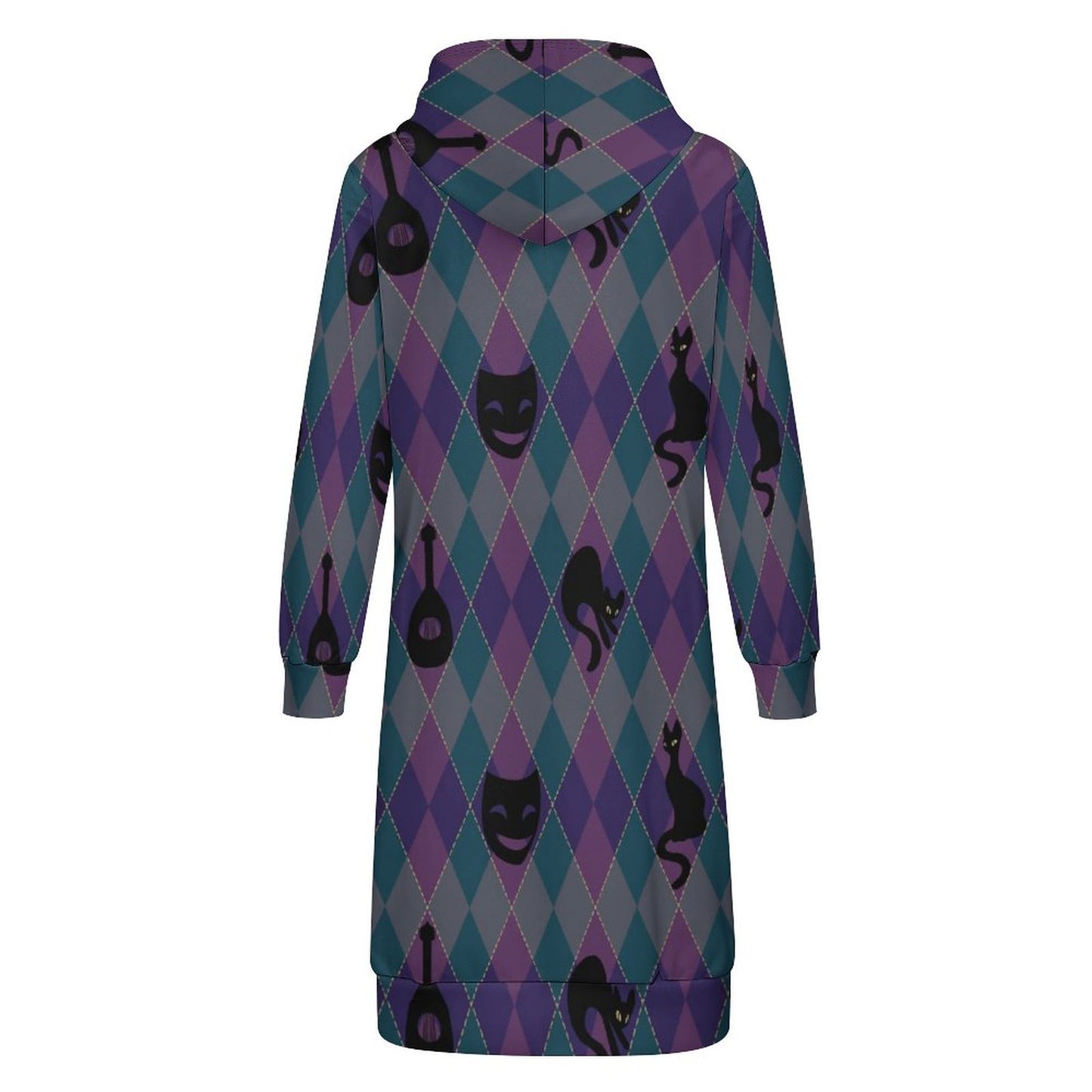 Catty Troubadour 230gsm Full Zipper Long Sleeve Hoodie DS002 (All-Over Printing)