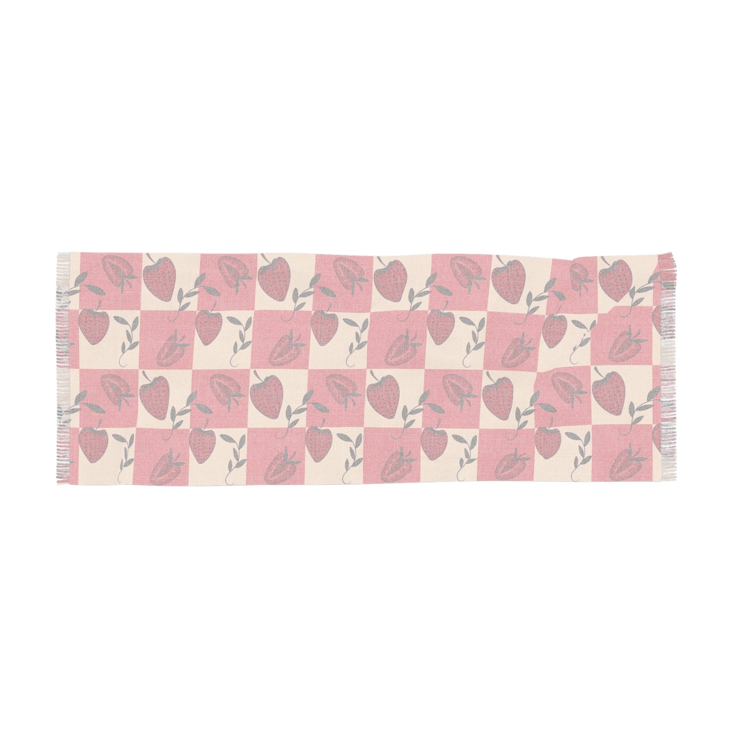 Strawberry Checkers Light Scarf