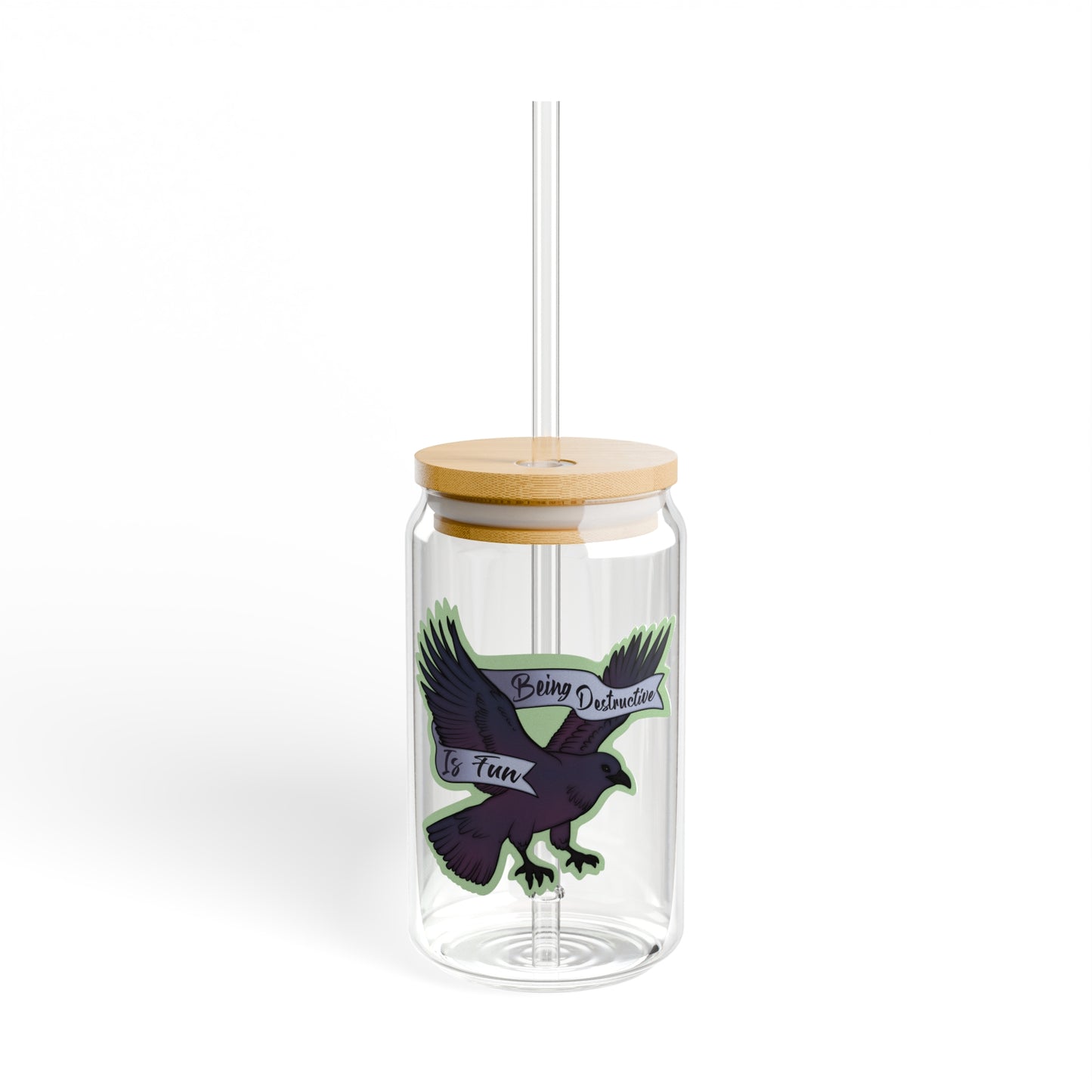 Destructive Sipper Glass, 16oz