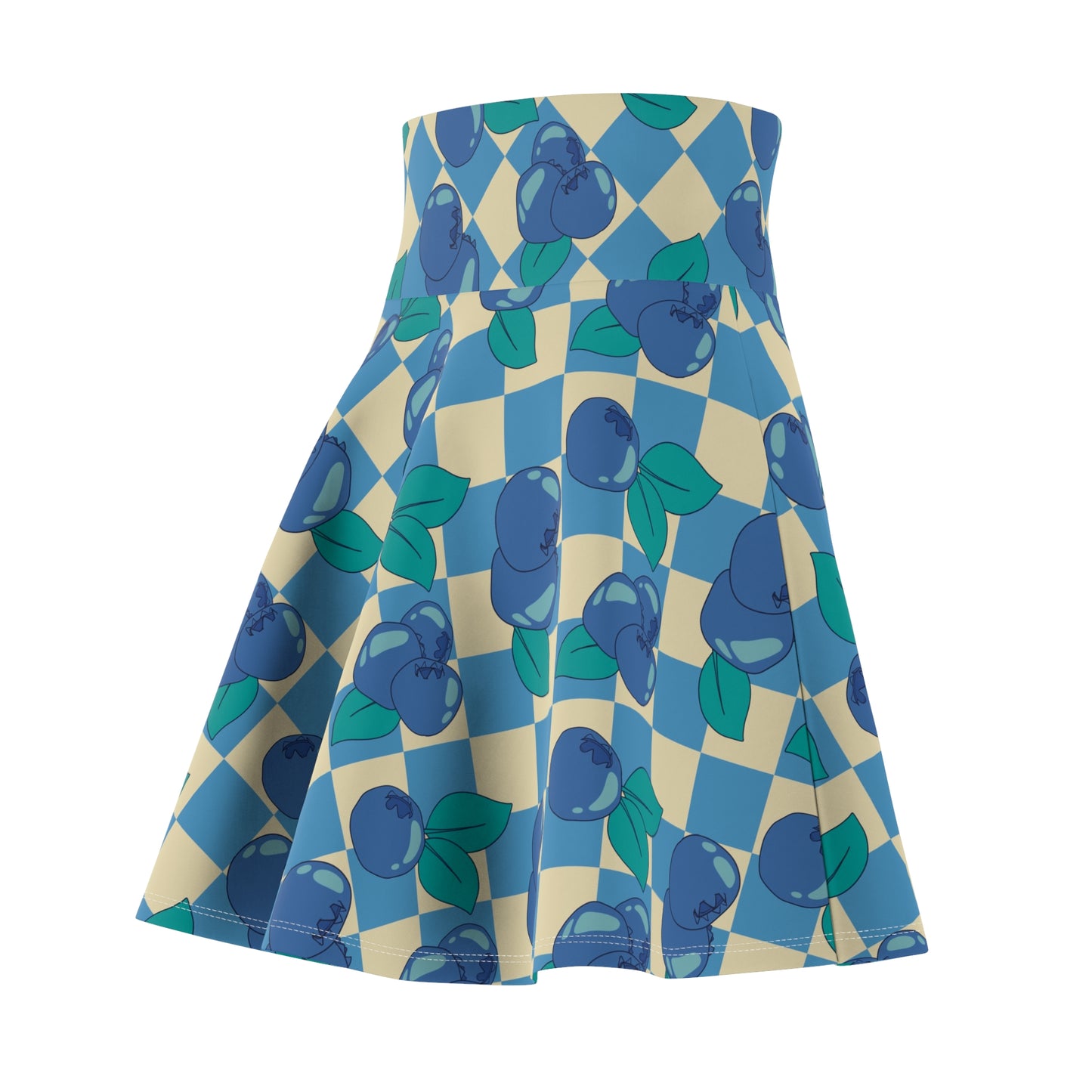 Blueberry Checkers Skater Skirt