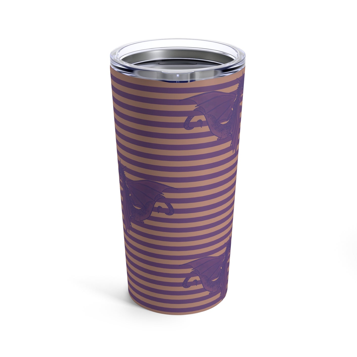 Purple Stripe Dragons Tumbler 20oz