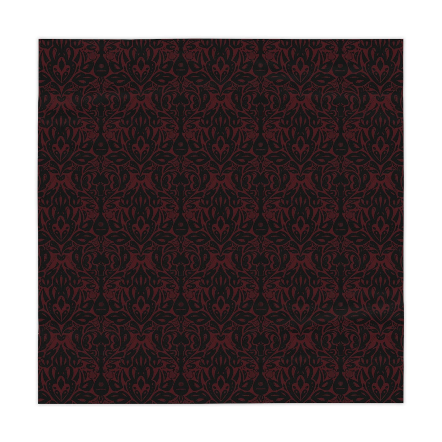 Dark Red Bard Tablecloth