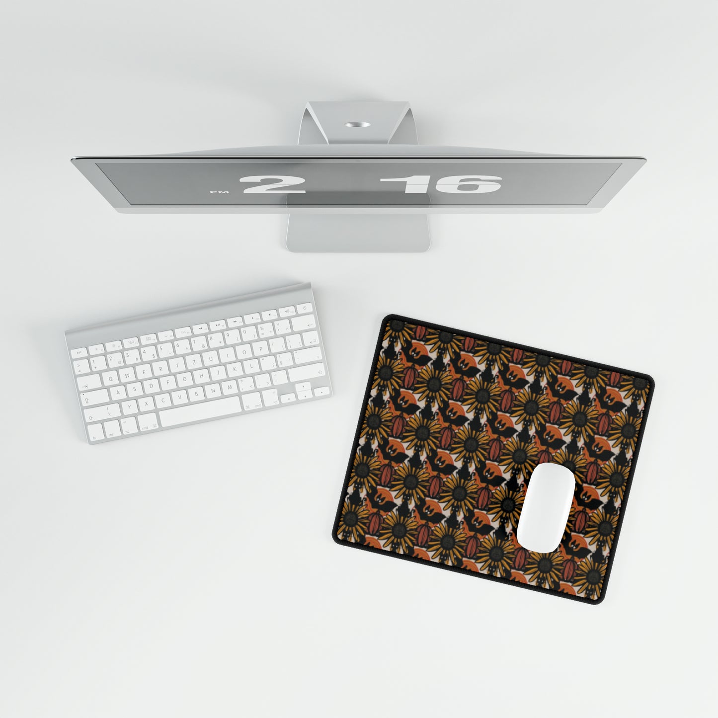 Sunflower Shadows Desk Mat