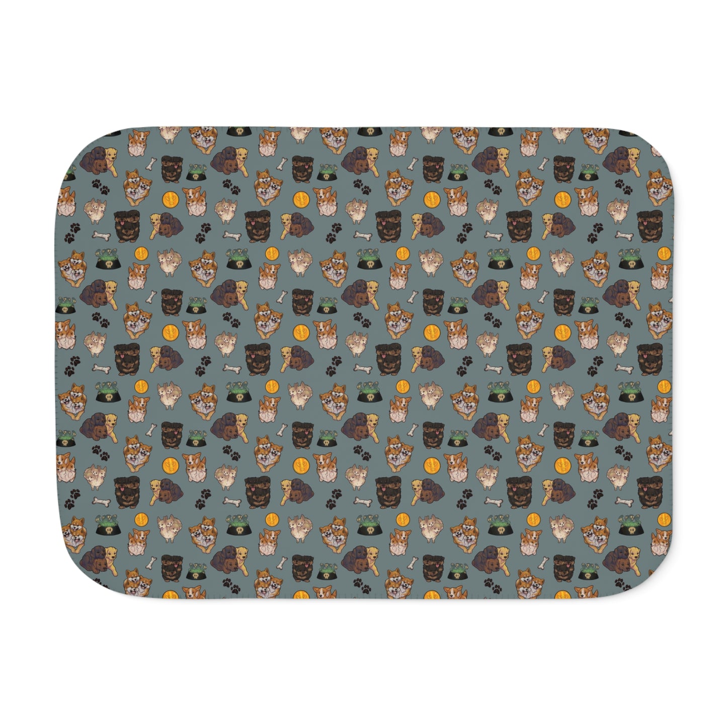 Cerby in Training Sherpa Blanket
