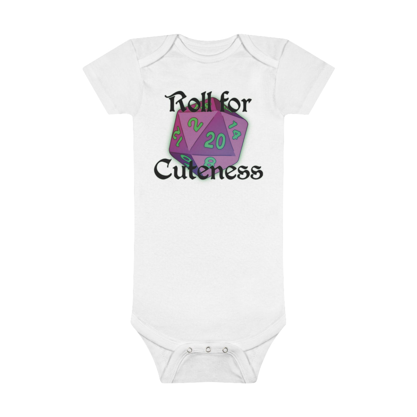 Roll for Cuteness Onesie® Organic Baby Bodysuit