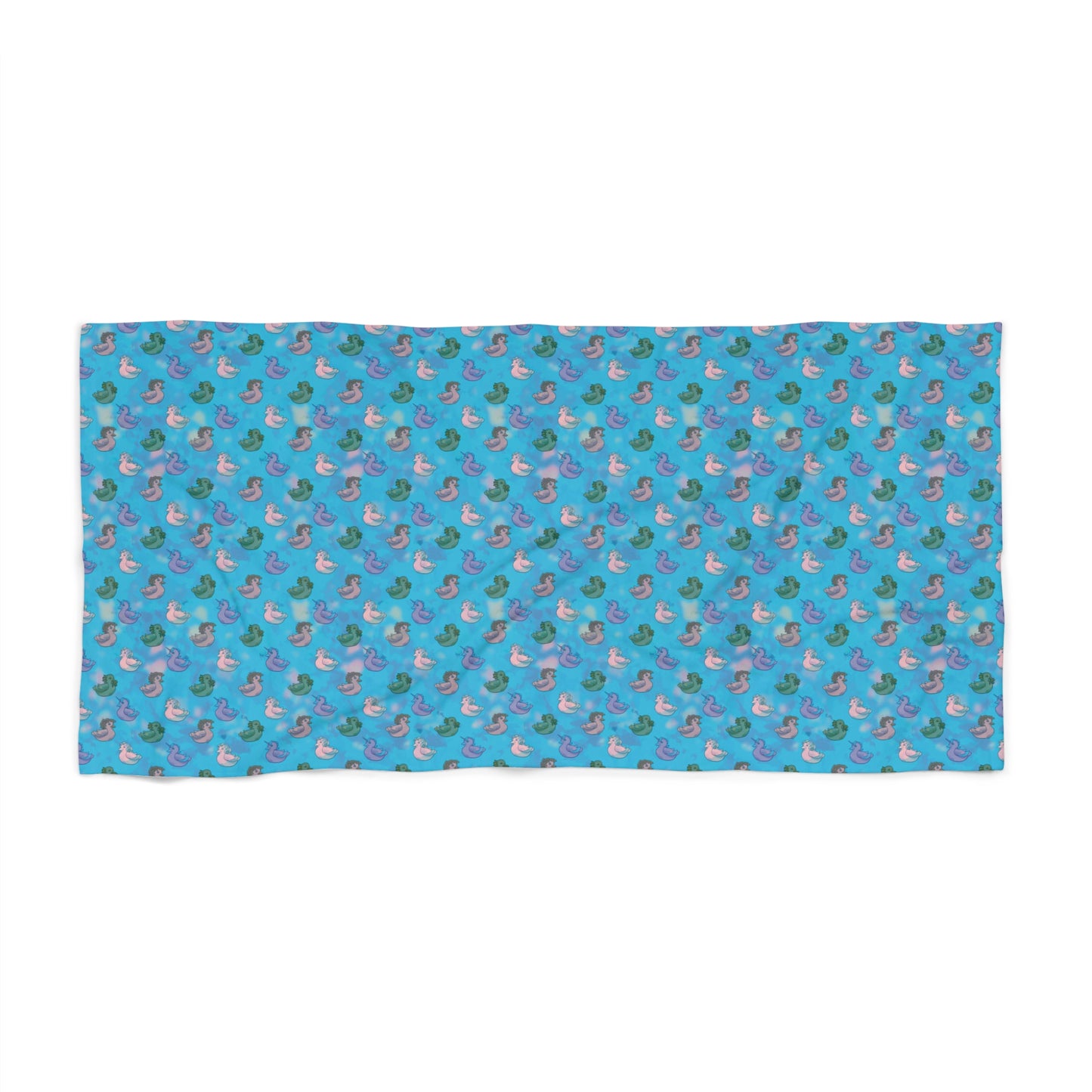 Bathtub of Monsters Beach Towel
