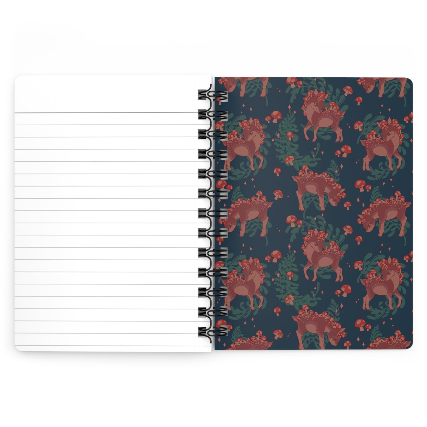 Mushy Deer Spiral Bound Lined Notebook