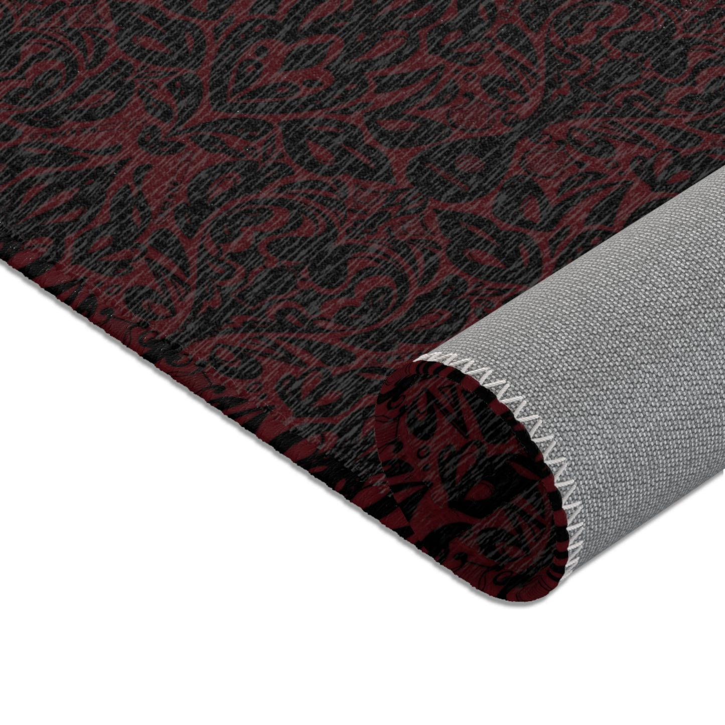 Dark Red Bard Area Rugs