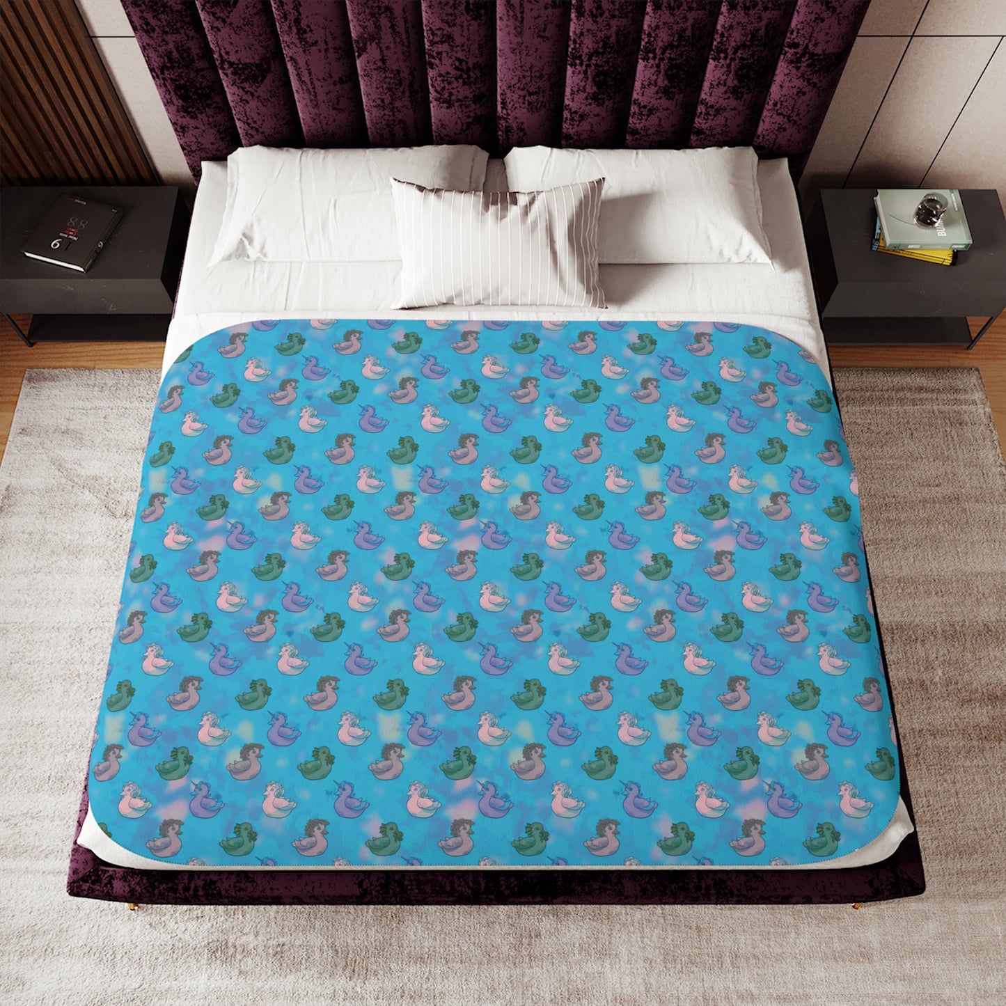 Bathtub of Monsters Sherpa Blanket