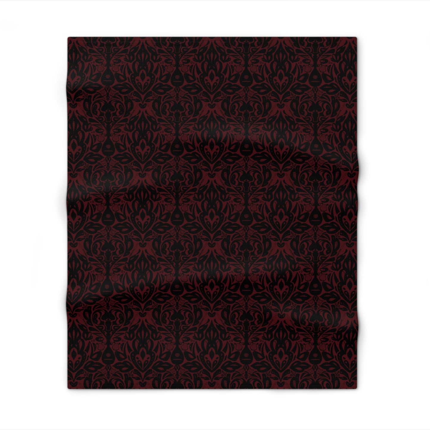 Dark Red Bard Throw Blanket