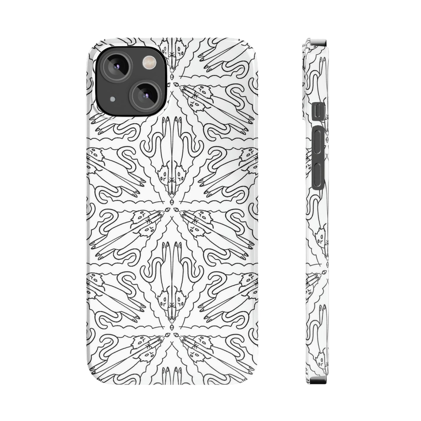 Catch the Cat Slim Phone Cases