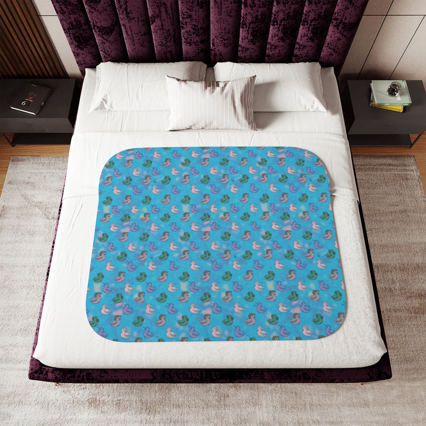 Bathtub of Monsters Sherpa Blanket