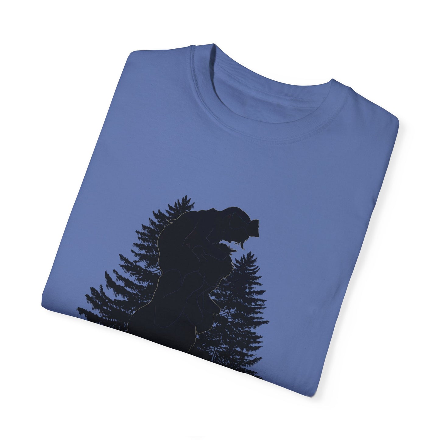 Sasquatch Dad Silhouette Simple Uni Garment-Dyed T-shirt Gift for Fathers