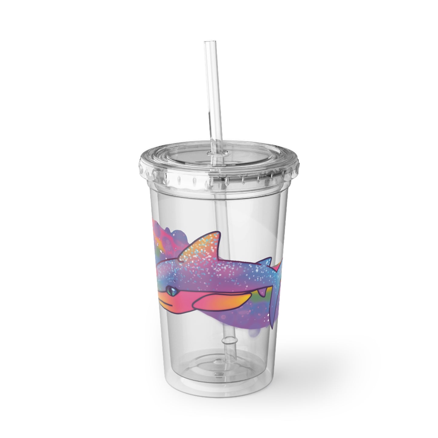 Rainbow Shark Suave Acrylic Cup 16oz