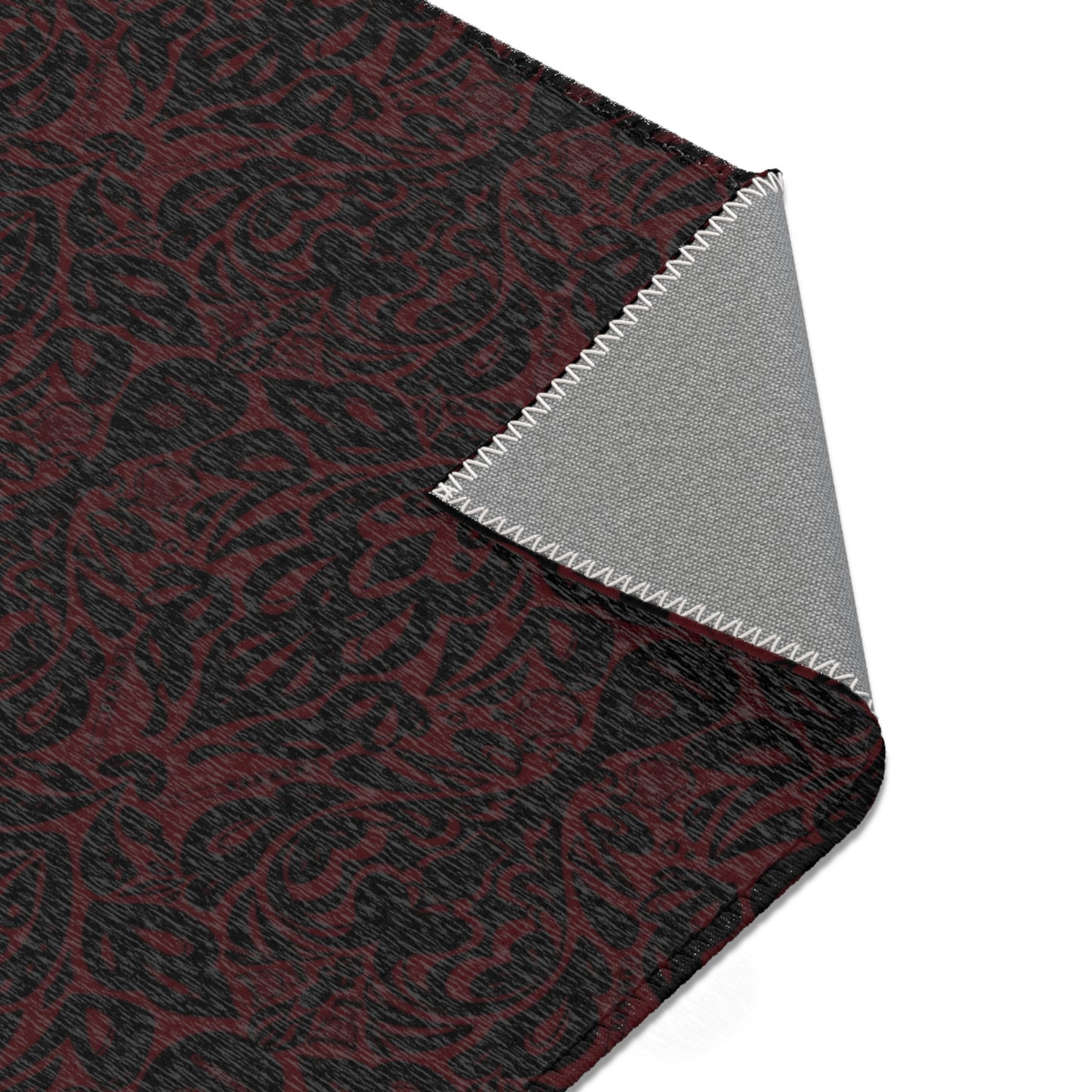 Dark Red Bard Area Rugs