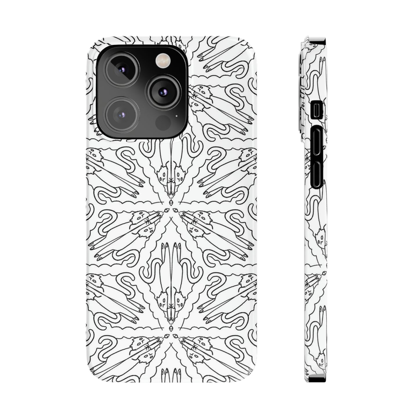 Catch the Cat Slim Phone Cases