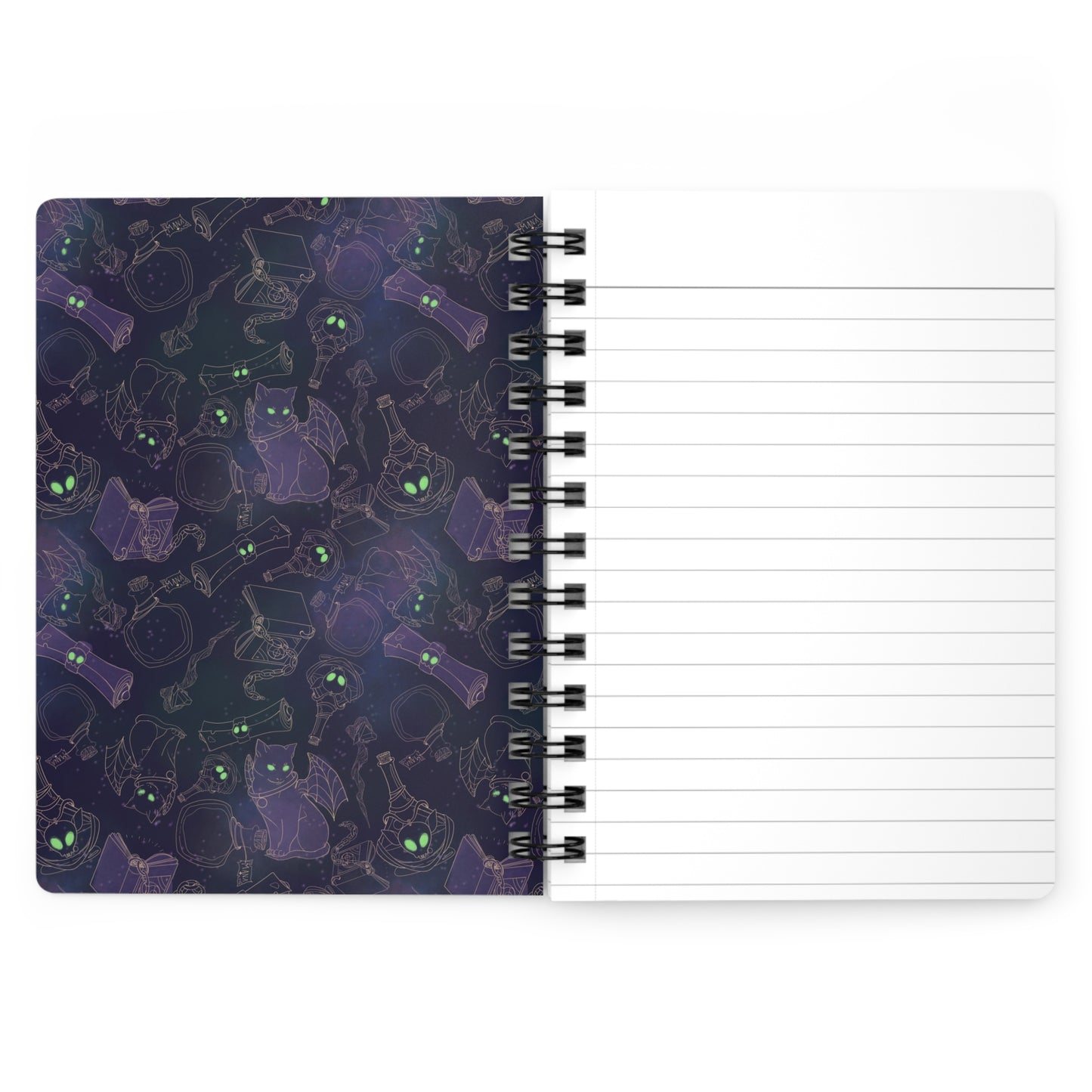 Warlock Spiral Bound Lined Notebook
