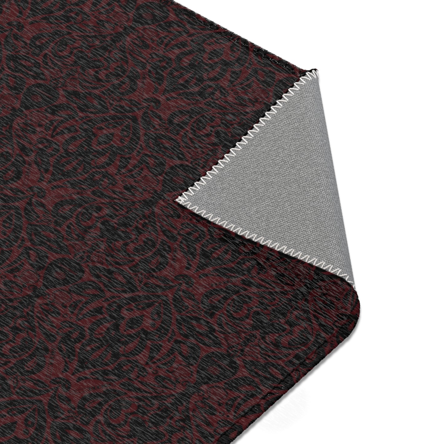 Dark Red Bard Area Rugs