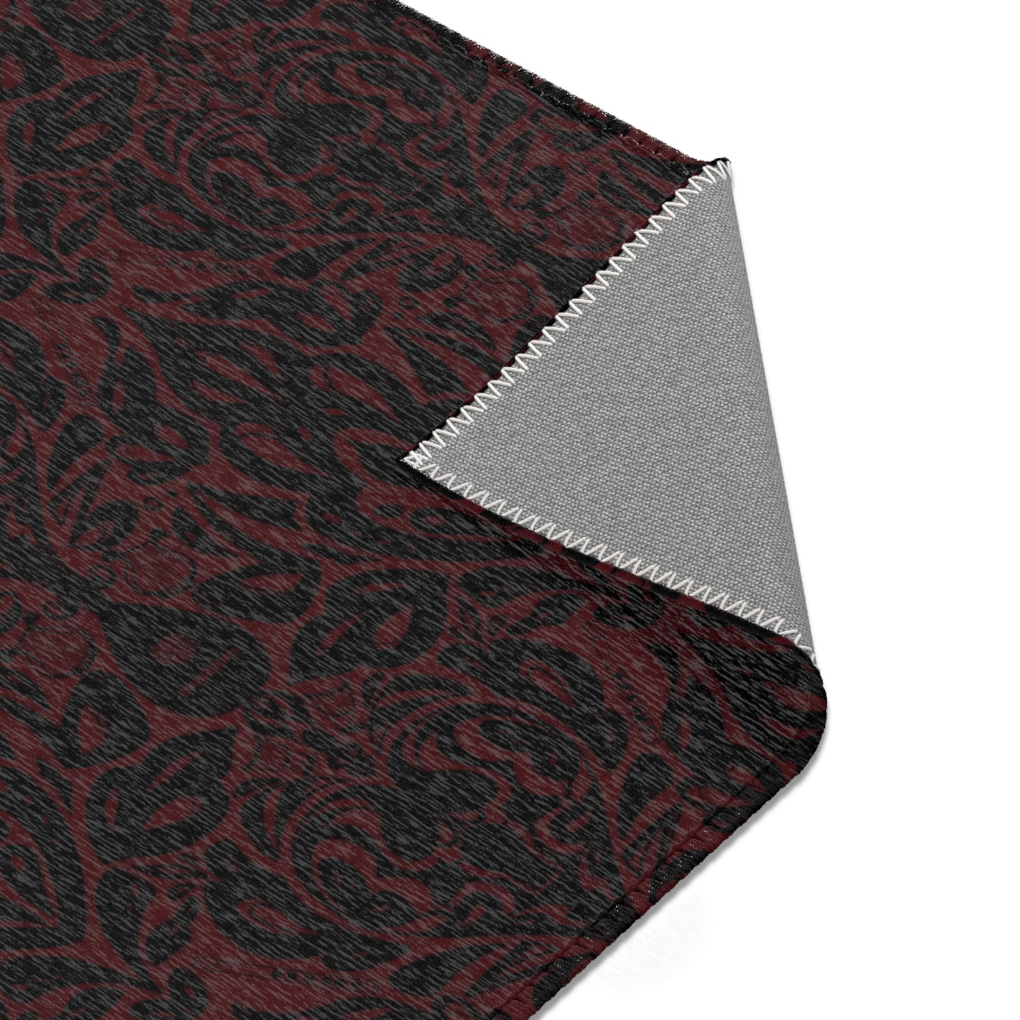 Dark Red Bard Area Rugs
