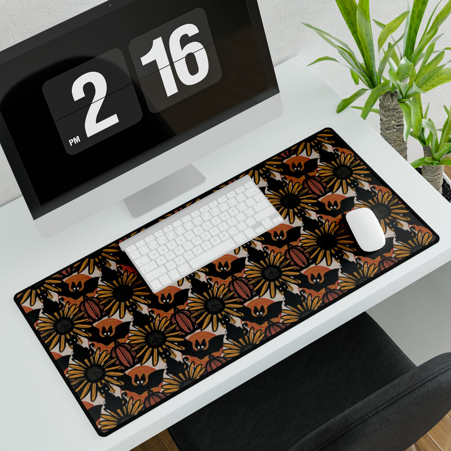 Sunflower Shadows Desk Mat