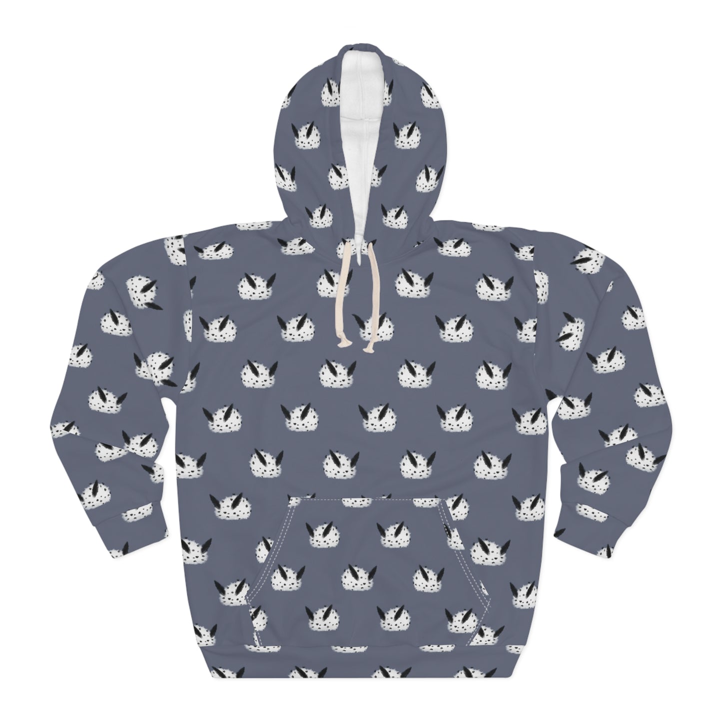 Sea Bunny Grey Unisex Pullover Hoodie