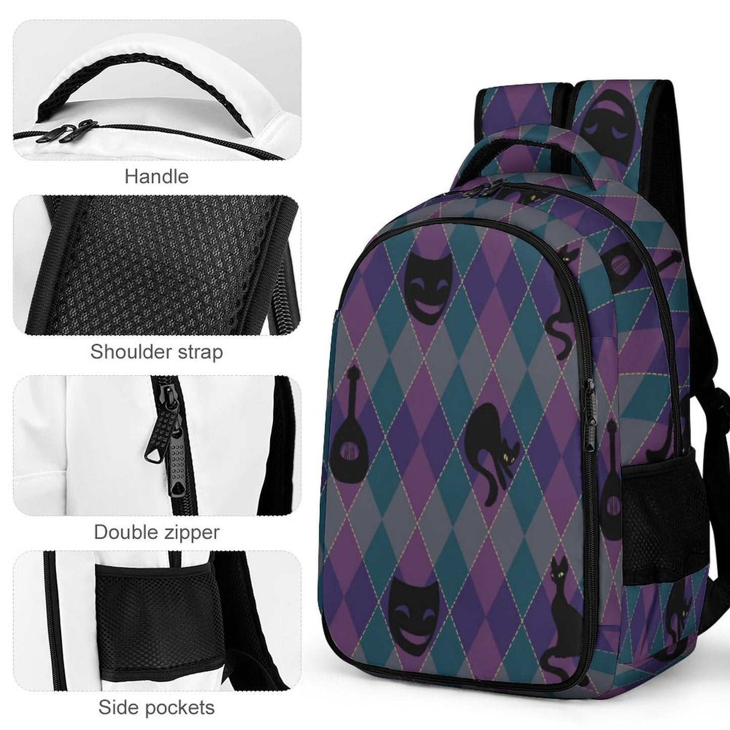 Catty Troubadour Multi-Pocket Backpack