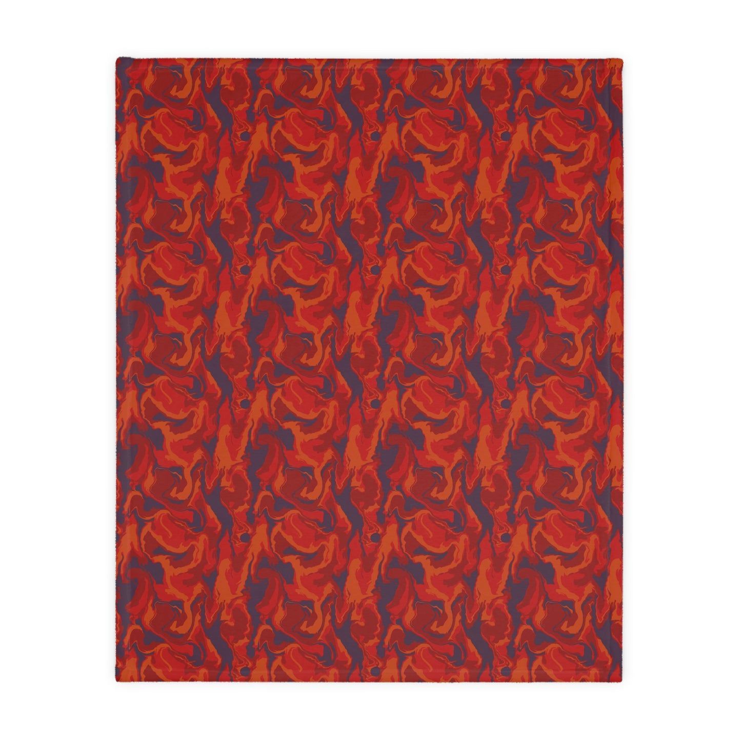 Mothman with Swirls Velveteen Microfiber Blanket