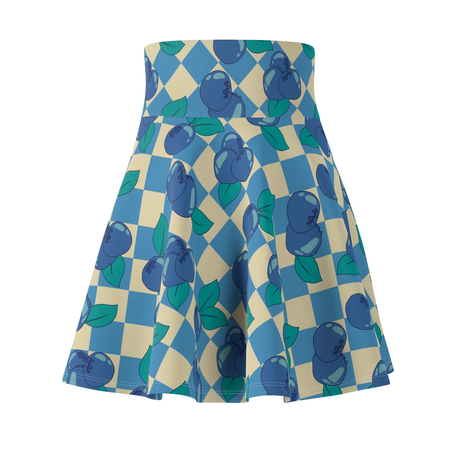 Blueberry Checkers Skater Skirt