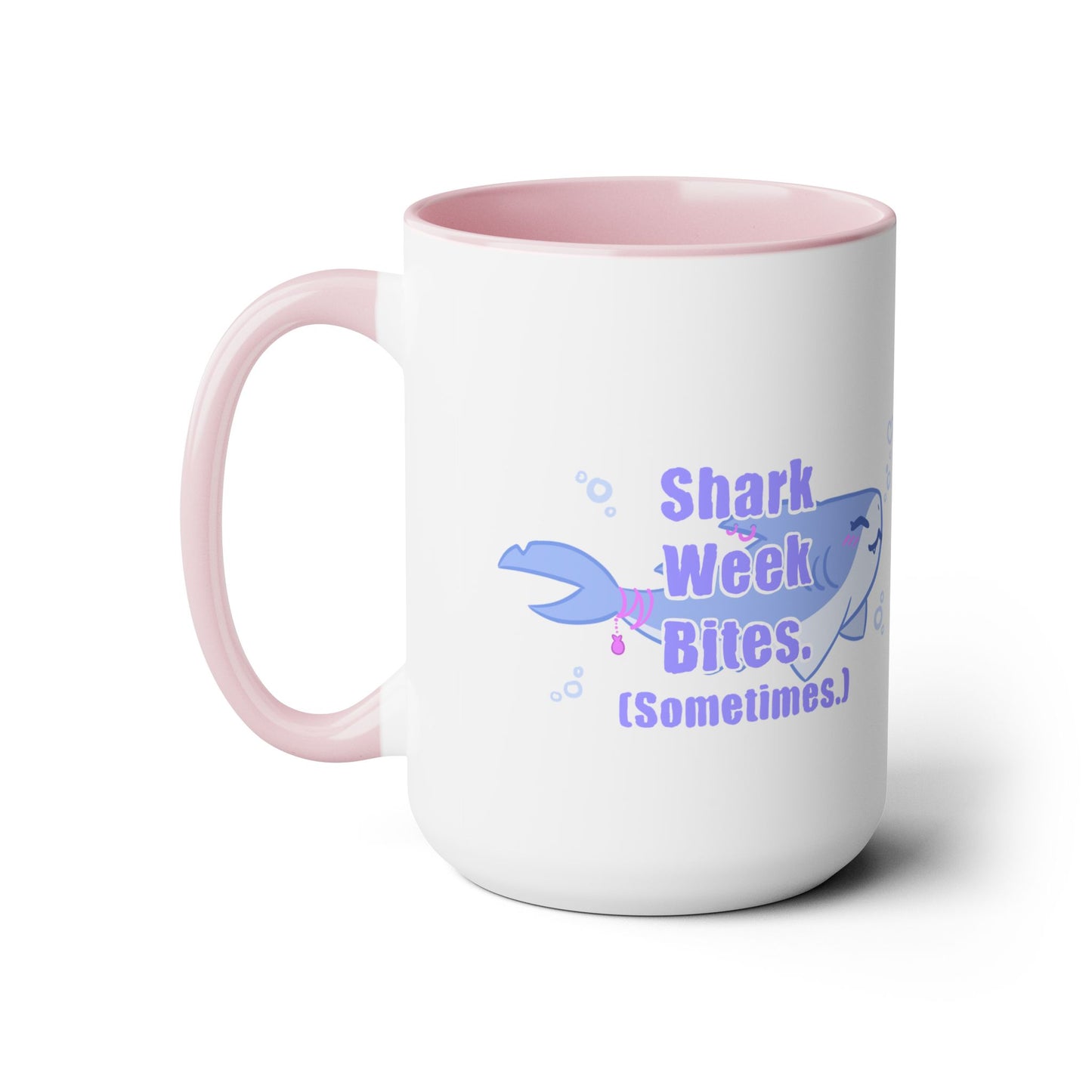 Shark Week Bites Two-Tone Coffee Mugs, 15oz