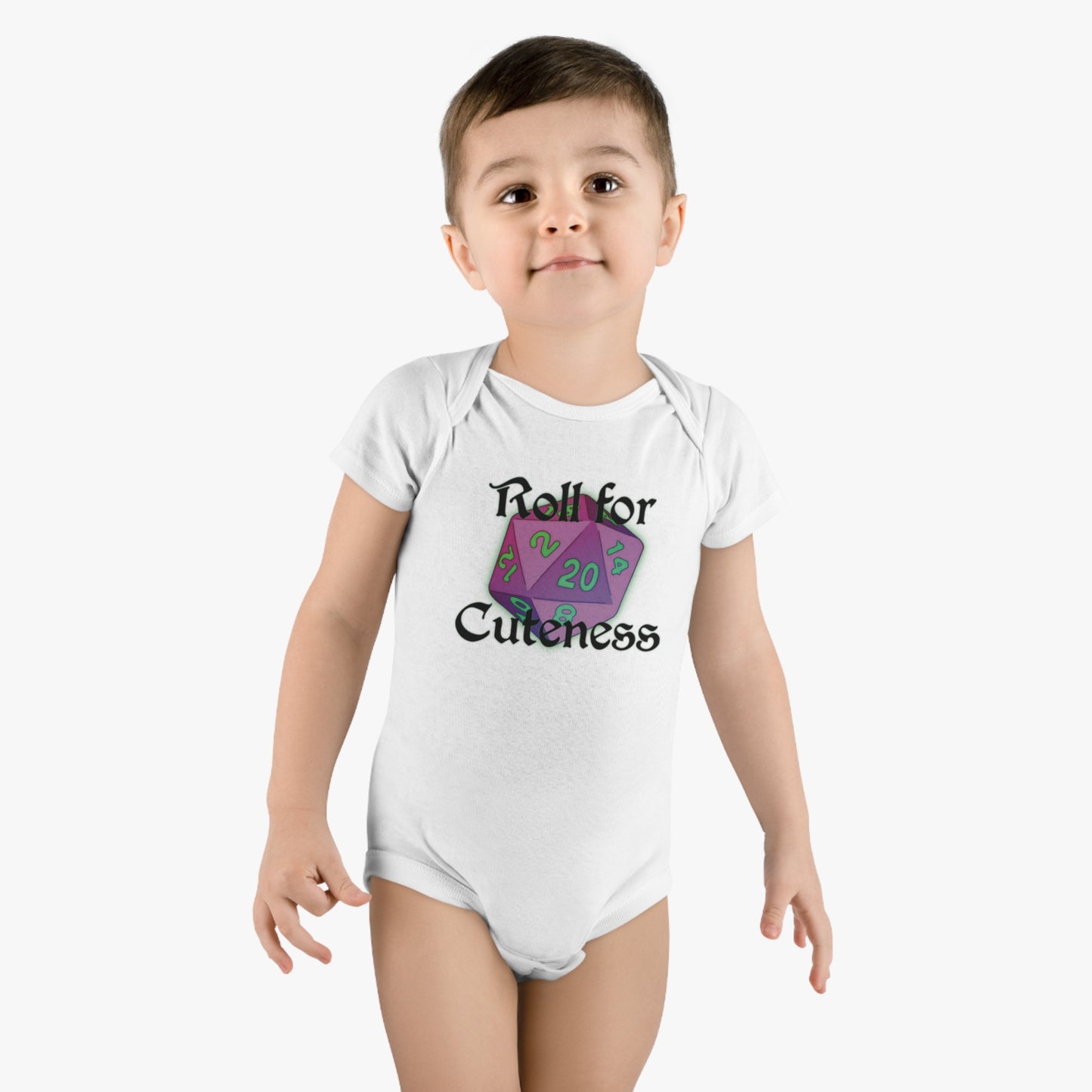 Roll for Cuteness Onesie® Organic Baby Bodysuit