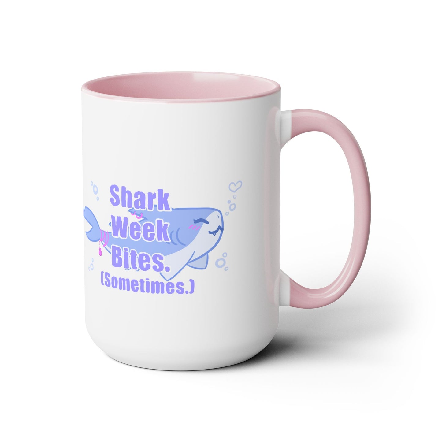 Shark Week Bites Two-Tone Coffee Mugs, 15oz
