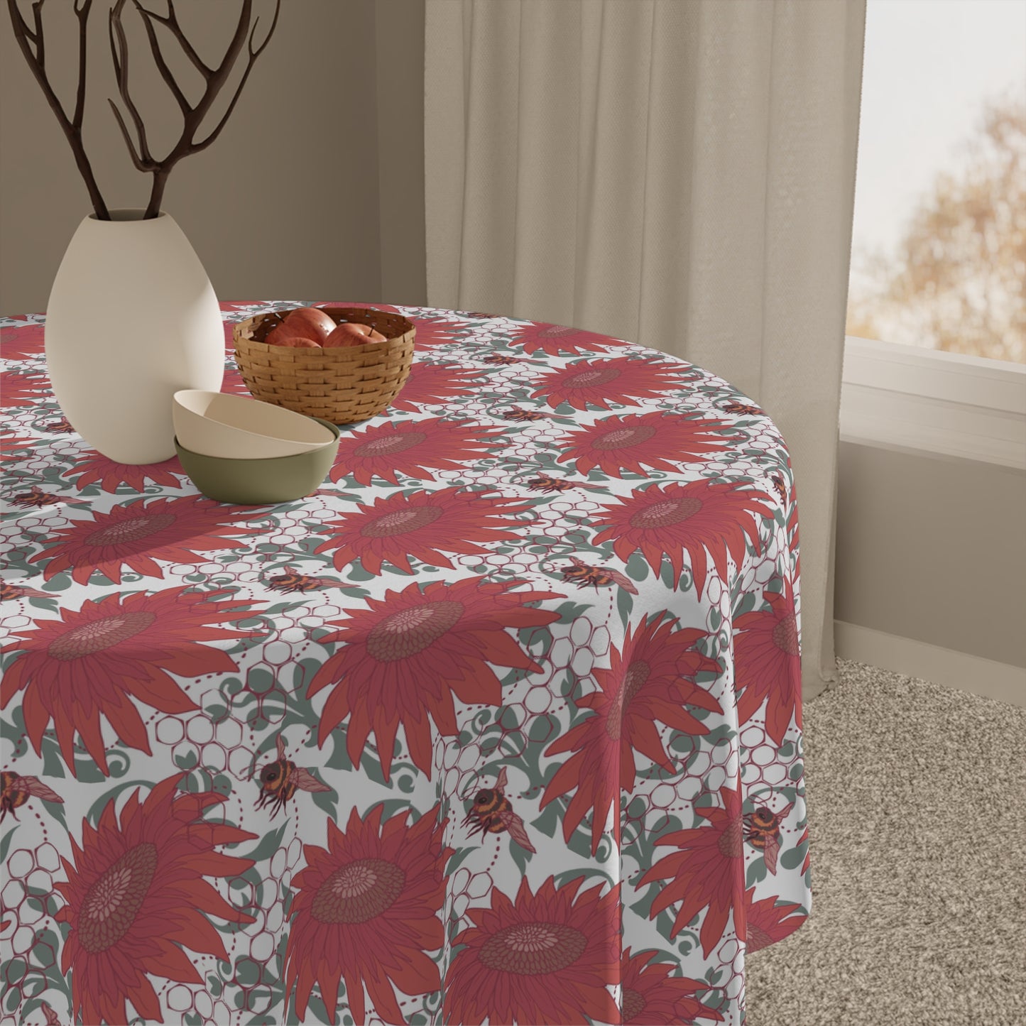 Sunny Bees Tablecloth