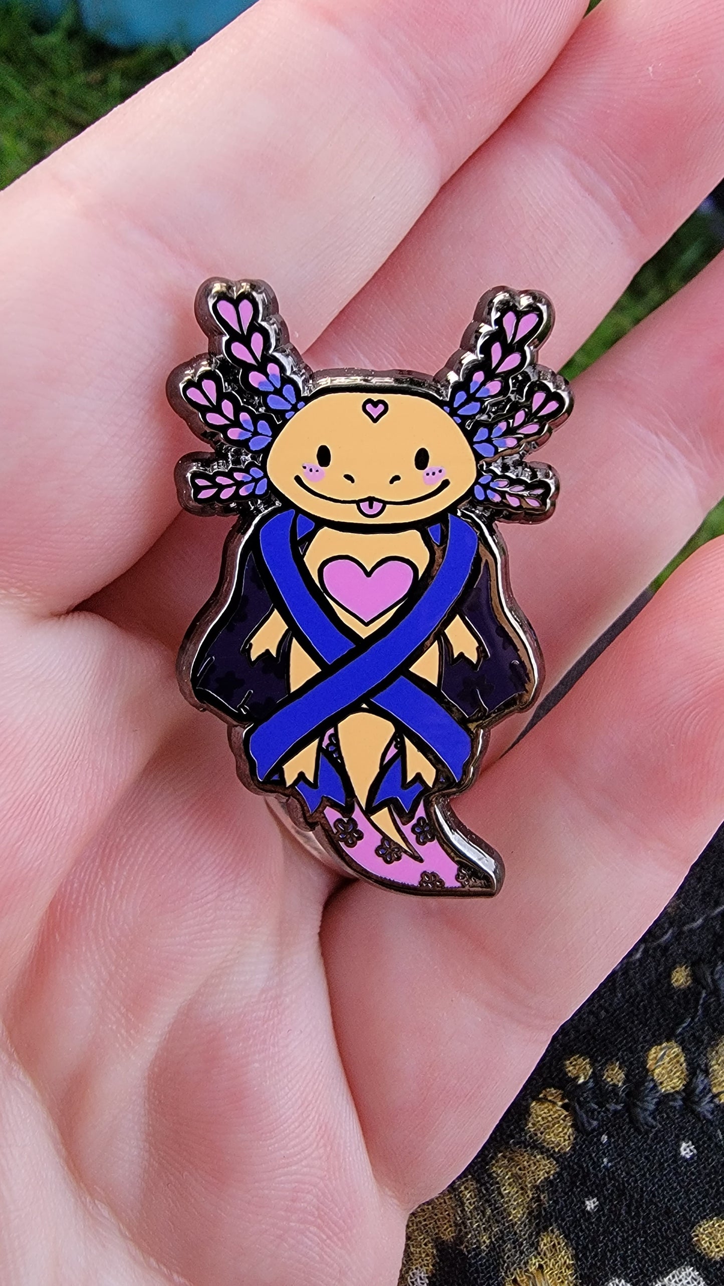 1.5" Axolotl Hodgkins Pin