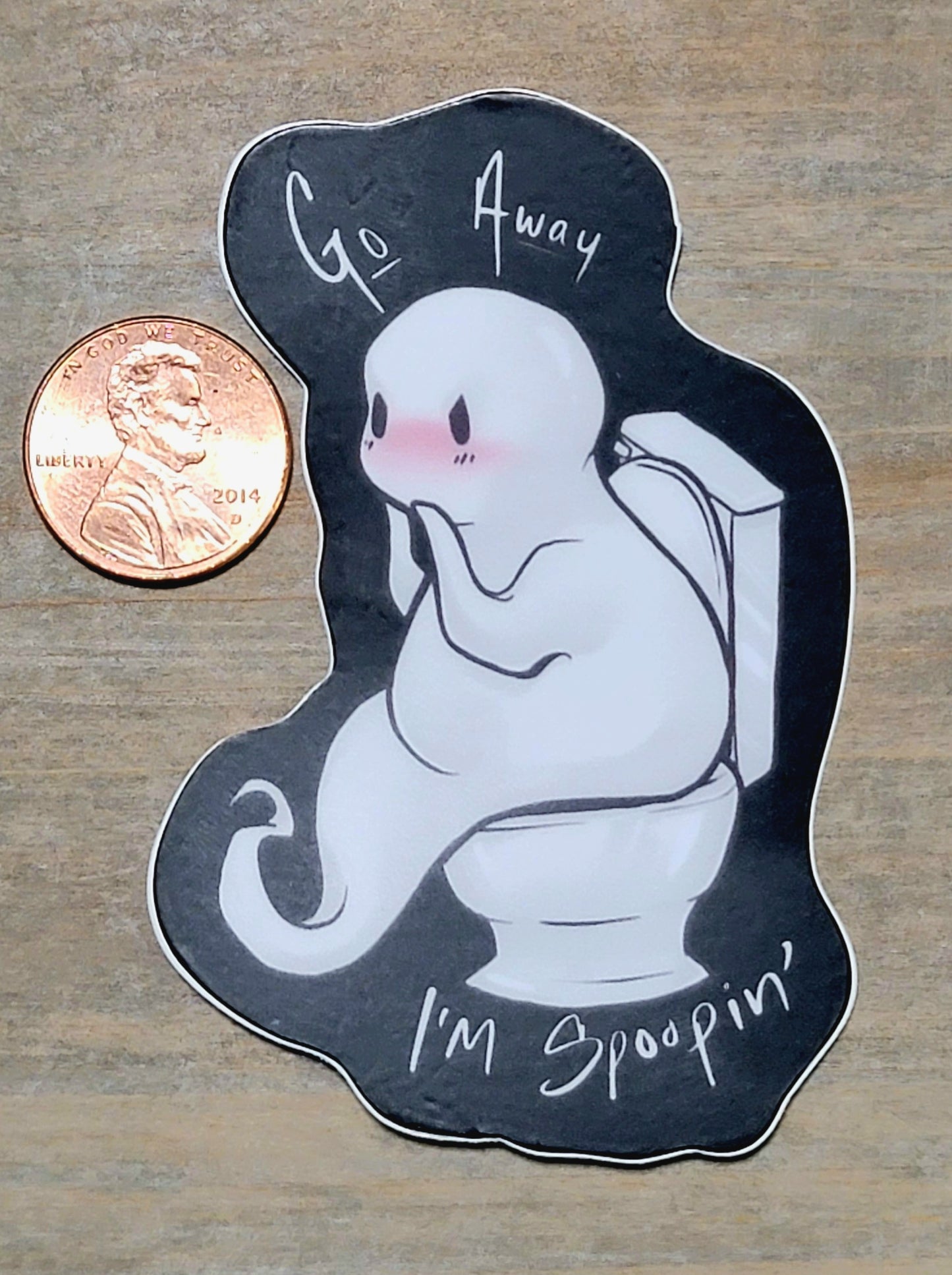 Go Away Im Spoopin Sticker