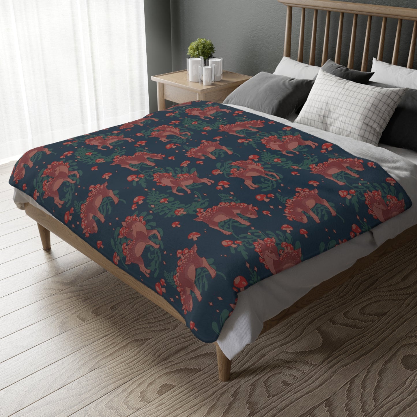 Mushy Deer Velveteen Microfiber Blanket