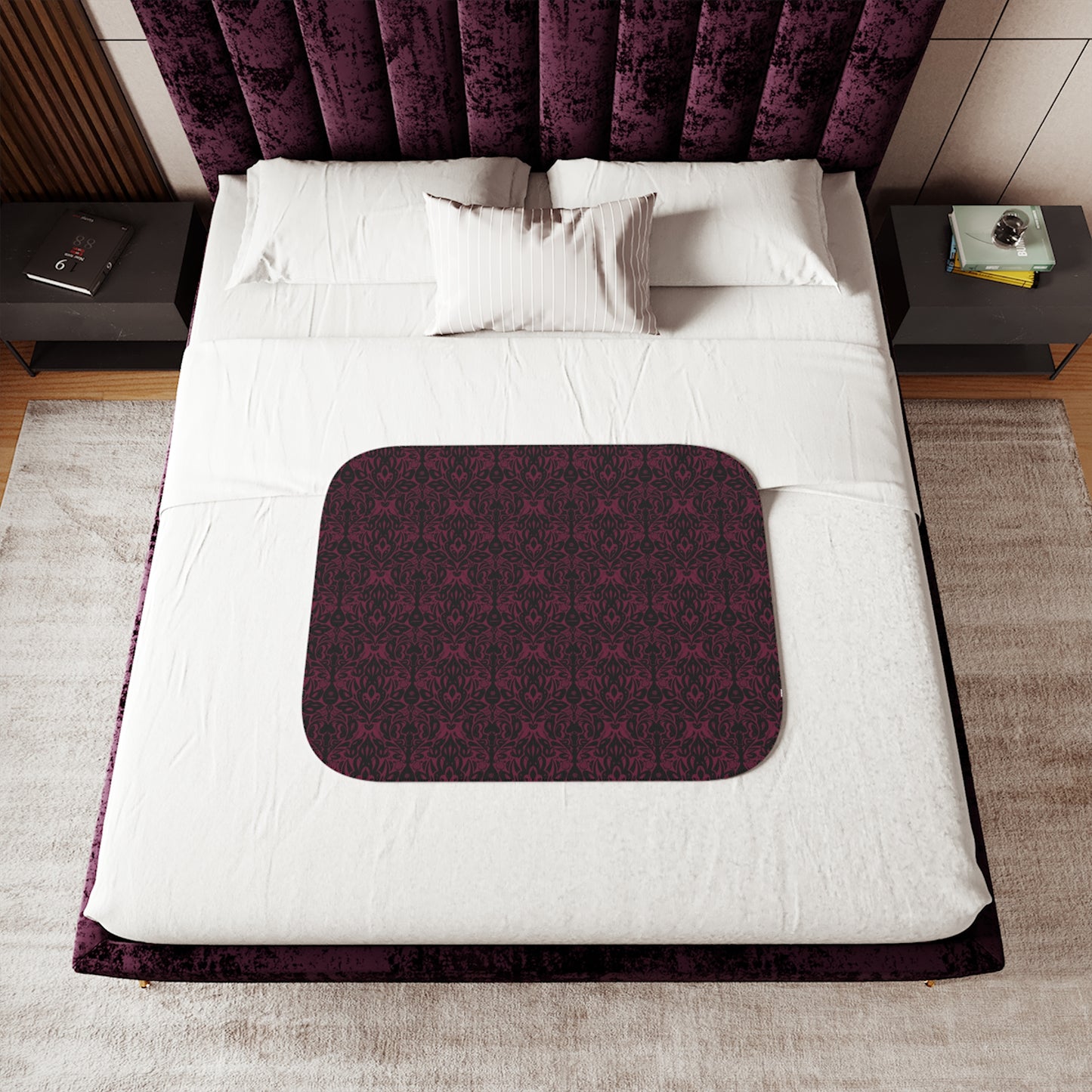 Pink Bard Sherpa Blanket