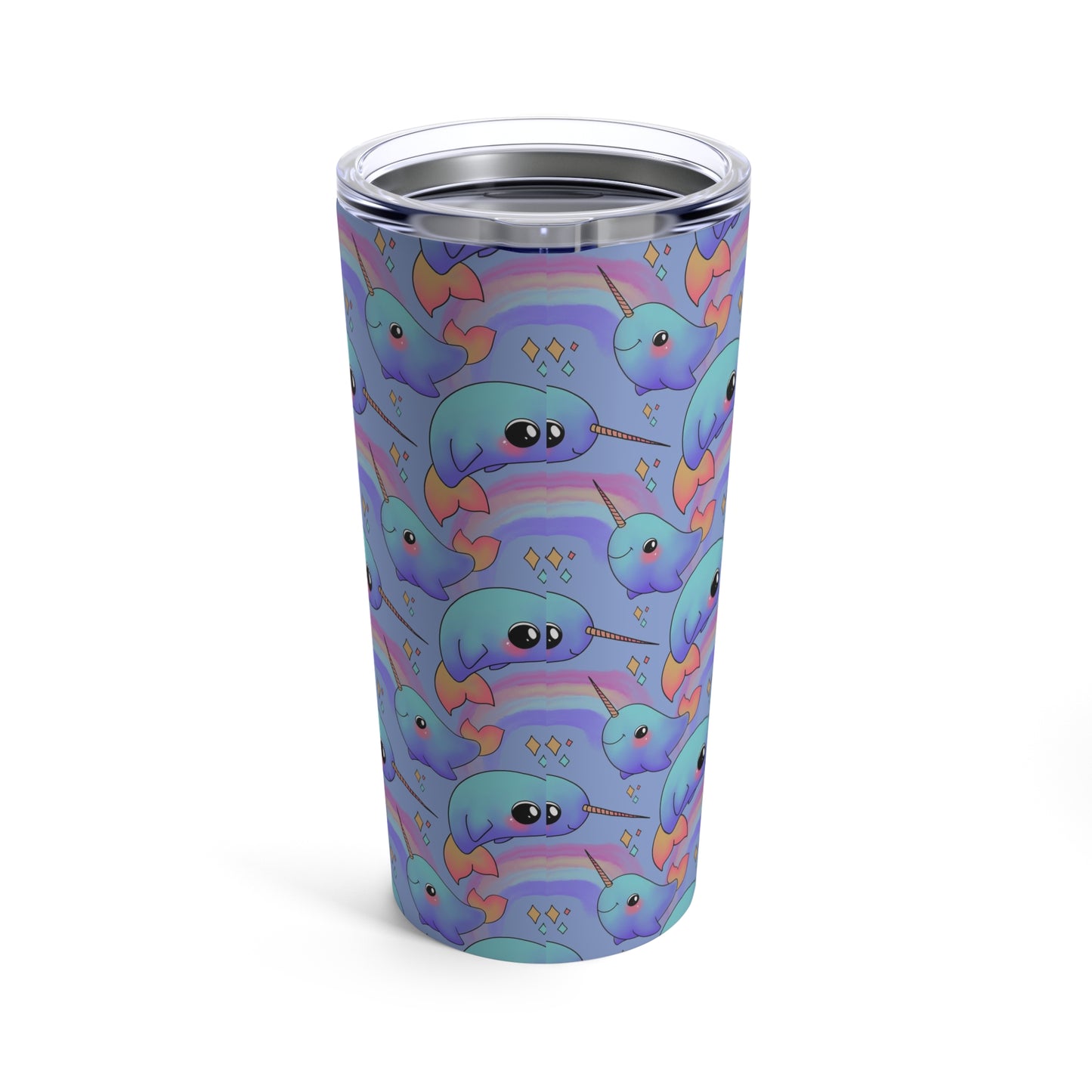 Rainbow Narwhal (Uncommon) Tumbler 20oz