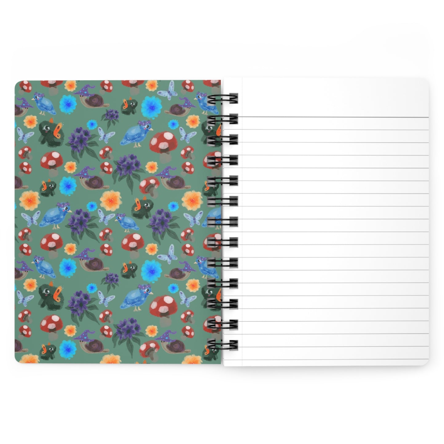 Garden Friends Spiral Bound Lined Notebook