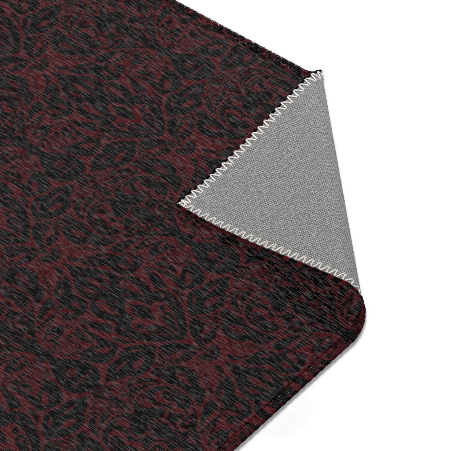 Dark Red Bard Area Rugs