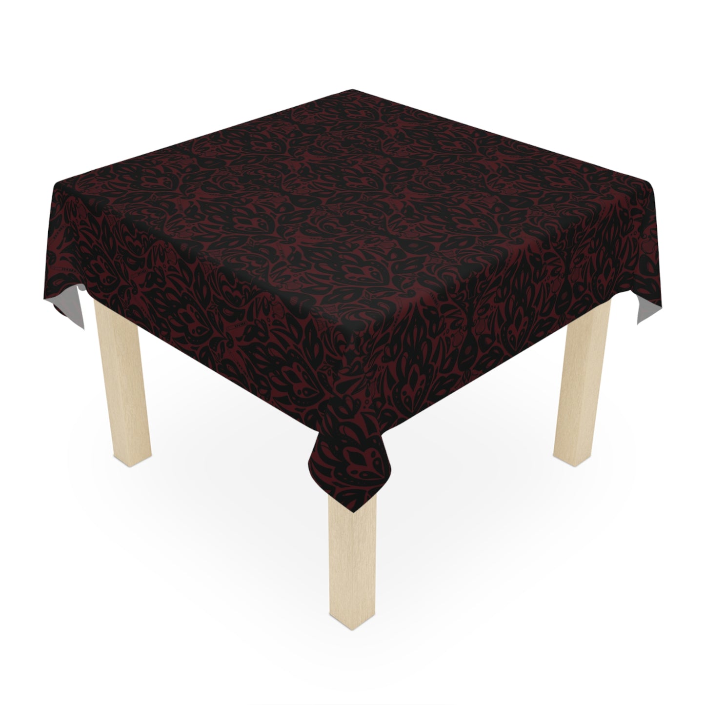 Dark Red Bard Tablecloth