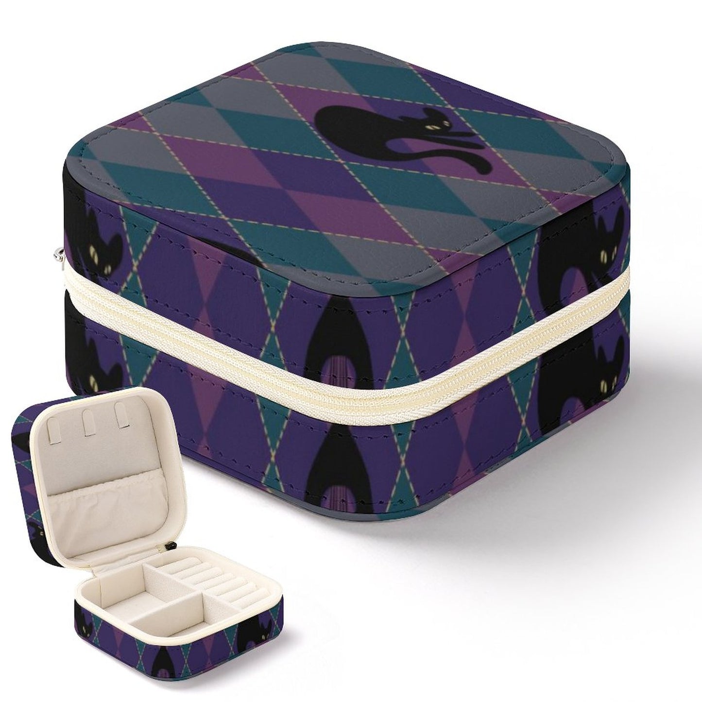 Catty Troubadour Box Organizer for Jewelry (All-Over Printing)